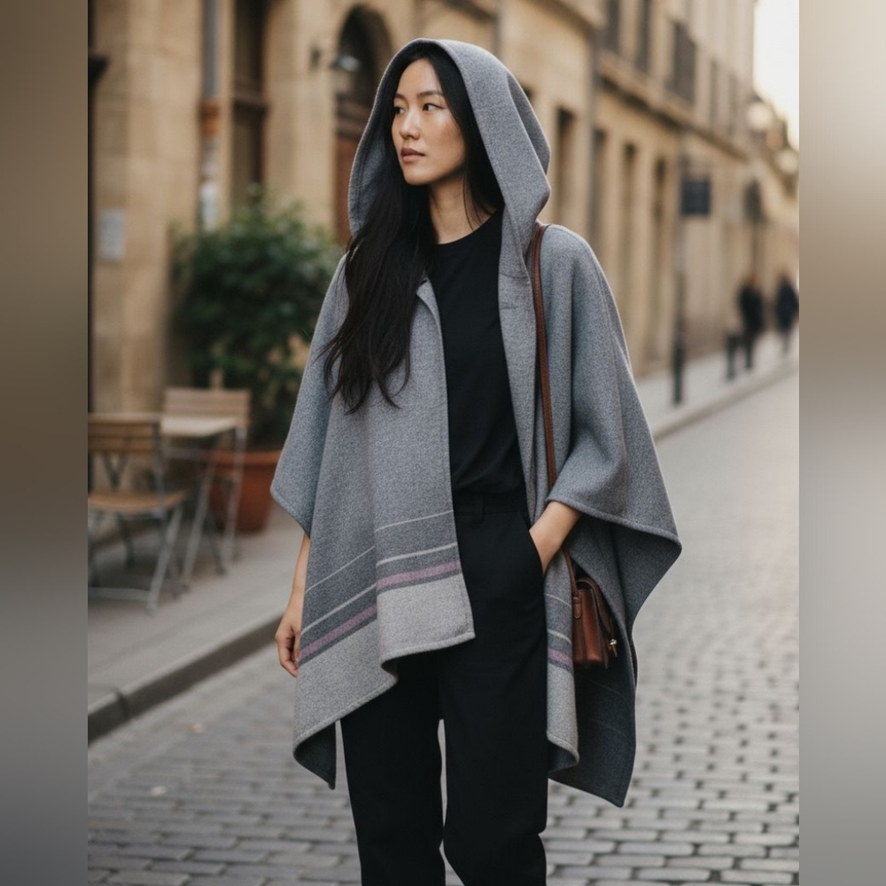 🎉 3/$60 Aritzia TNA Wool Poncho size X-small/small